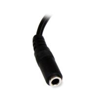 mufmrca StarTech.com Female 3.5mm Stereo Jack to Male RCA x 2 Aux Cable, Black, 150mm MUFMRCA