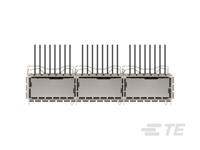 2342886-3 TE Connectivity QSFP Connector, Cage & Heatsink 3-Port 1-Position,