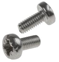 914-1507 RS PRO Pozi M3.5 Pan A2 304 Stainless Steel Machine Screws DIN 7985 x 8.0mm