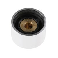 499-983 RS PRO 18mm Silver Potentiometer Knob for 4mm Shaft Splined