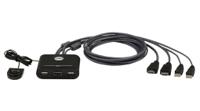 cs22hf-at Aten 2 Port USB HDMI KVM Switch, 1920 x 1200 Maximum Resolution