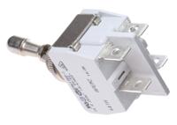 641h2-1v APEM Toggle Switch, Panel Mount, On-Off, DPST, Tab Terminal