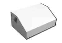515-0940 Hammond 515 Series Grey Aluminium, Steel Desktop Enclosure, Sloped Front, 192.51 x 159 x 103.28mm