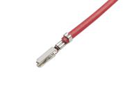 215710-2125 Molex Male CLIK-Mate to Male CLIK-Mate Crimped Wire, 450mm, 24AWG, Red