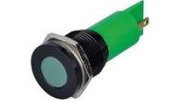 q16f1bxxg24e APEM Q16 Series Green Panel Mount Indicator, 24V dc, 16mm Mounting Hole Size, Faston, Solder Lug Termination, IP67