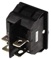 1634201-4 TE Connectivity Illuminated DPST, On-Off Rocker Switch Panel Mount