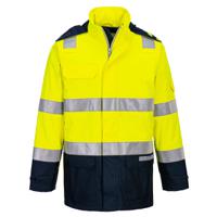 fr605ynrl Portwest FR605 Yellow/Navy, Anti-Static, Arc Flash Protection, Flame Retardant, Waterproof Jacket, L