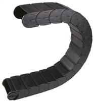 167100200 Igus 167, e-chain Black Cable Chain - Flexible Slot, W100 mm x D50mm, L1m, 200 mm Min. Bend Radius, Igumid G