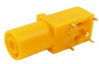 271-0121 RS PRO Yellow Female Banana Socket, 4 mm Connector, Solder Termination, 24A, 1000V, Gold Plating
