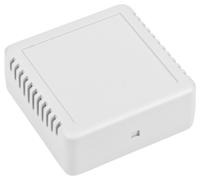 192-0716 RS PRO White ABS Enclosure, IP20, IK06, White Lid, 75.8 x 75.8 x 30.2mm