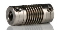 321071416 Huco Bellows Coupling, 6.4mm Outside Diameter, 3mm Bore, 14mm Length Coupler