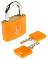 781-6010 RS PRO Key Brass Padlock, 6mm Shackle, 43mm Body