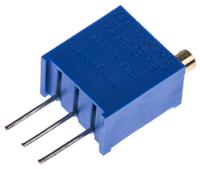 3299w-1-501lf 500Ω, Through Hole Trimmer Potentiometer 0.5W Top Adjust Bourns, 3299