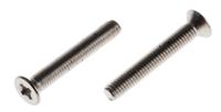 528-968 RS PRO Pozidriv M3 Countersunk A2 304 Stainless Steel Machine Screws DIN 965Z x 20.0mm