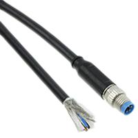2273006-1 TE Connectivity Male 4 way M8 to Unterminated Free End Sensor Actuator Cable, 1.5 m