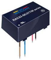 rac02-05se277w Recom Switching Power Supply, RAC02-05SE/277/W, 5V dc, 400mA, 2W, 1 Output, 120 → 430 V dc, 85 → 305 V ac