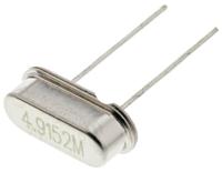49152mhz-hc494h3050-408518pfatf Euroquartz 4.9152MHz Crystal ±30ppm HC-49-4H 2-Pin 10.77 x 4.34 x 3.5mm