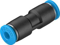qs-4-100 Festo QS Series Straight Tube-to-Tube Adaptor, Push In 4 mm to Push In 4 mm, Tube-to-Tube Connection Style, 130686