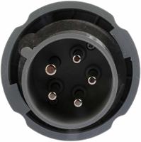 3853 MENNEKES, PowerTOP IP67 Red Cable Mount 3P + N + E Industrial Power Plug, Rated At 32A, 400 V