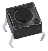 dts65kv APEM Black Button Tactile Switch, SPST 50 mA @ 12 V dc 6mm