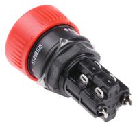 51-259025 EAO Maintained Emergency Stop Push Button, Panel Mount, DPST, IP65