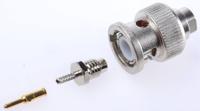 j01000b0018 Telegartner, Plug Cable Mount BNC Connector, 50Ω, Crimp Termination, Straight Body