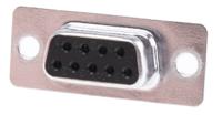 l77sde09s Amphenol Communications Solutions SD 9 Way Panel Mount D-sub Connector Socket