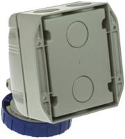 5183253t Scame IP66, IP67 Blue Wall Mount 2P + E Industrial Power Socket, Rated At 32A, 230 V