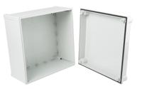 cab-pcq-303017-g-cabinet Fibox CAB PCQ Series Polycarbonate Wall Box, IP66, IP67, 170 mm x 300 mm x 300mm
