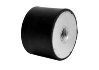 196-1354 RS PRO M6 Anti Vibration Mount, Female Buffer Foot with 9.2kg Compression Load