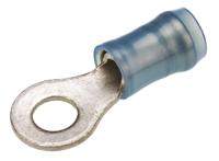 320565 TE Connectivity, PIDG Insulated Ring Terminal, M4 Stud Size, 1mm² to 2.6mm² Wire Size, Blue