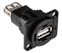 874-1204 RS PRO Straight, Panel Mount, Socket Type A to A 2.0 USB Connector