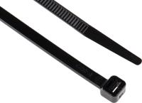 233-461 RS PRO Cable Tie, 190mm x 4.8 mm, Black Nylon, Pk-100