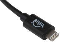 144-8587 RS PRO USB 2.0, Male USB A to Male Lightning, 150mm