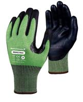 bmg00784e Skytec BMG784 Black, Green Nitrile Foam Work Gloves, Size 9, Nitrile Foam Coating