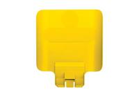 2007907 Rubbermaid Commercial Products 298.5mm Yellow Polypropylene Waste Bin Lid for Slim Jim Recycling Station Lid Inserts,