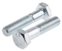 917-3160 RS PRO Bright Zinc Plated Steel, Hex Bolt, M10 x 65mm