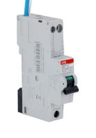 2csr255151r1165-dse201-b16-a30 ABB RCBO, 16A Current Rating, 2P Poles, 30mA Trip Sensitivity