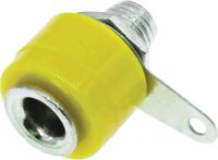 208-0297 RS PRO Yellow Female Banana Socket, 4 mm Connector, Solder Termination, 19A, 30V, Nickel Plating