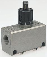 eas3500-f02 SMC AS Series Threaded Flow Regulator, G 1/4 Female Inlet Port x G 1/4 Female Outlet Port
