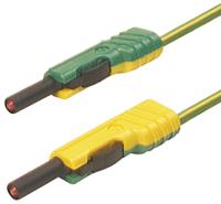 973646188 Hirschmann Test & Measurement, 16A, 60V dc, Green/Yellow, 1m Lead Length