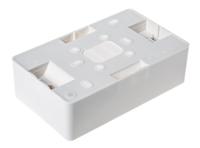 k2172-whi MK Electric Logic Plus White Gloss Back Box, BS, IP20, 2 Gangs, 148 x 87 x 40mm