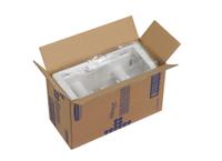 6992 Aquarius White Plastic Toilet Roll Dispenser, 180mm x 130mm x 290mm