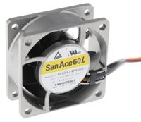 9lg0624p4h001 Sanyo Denki San Ace 9LG Series Axial Fan, 24 V dc, DC Operation, 47m³/h, 1.92W, 80mA Max, 60 x 60 x 25mm