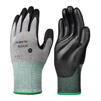 skg00048b Skytec Eco Iridium Black, Grey HPPE, Polyester Work Gloves, Size XS, Nitrile Foam Coating