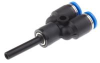 qsy-4h Festo QSY Series Y Tube-to-Tube Adaptor, Push In 4 mm to Push In 4 mm, Tube-to-Tube Connection Style, 130628