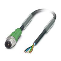 1415676 Phoenix Contact Male 5 way Straight Plug M12 to Free Cable End Sensor Actuator Cable, 3 m