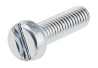 546-6382 RS PRO Slot M6  Cheese Head Steel Machine Screws DIN 84 x 20.0mm