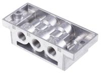 nas-14-1a-iso Festo NAS series 5 station G 1/4, G 1/8 Sub Base for use with MFH Solenoid Valves, 9484