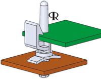 ehcbs-5-01 EHCBS-5-01, 7.9mm High Nylon PCB Support Pillar for 3.18mm PCB Hole, 14.2mm Base